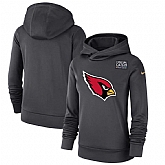 Women Arizona Cardinals Anthracite Nike Crucial Catch Performance Hoodie,baseball caps,new era cap wholesale,wholesale hats